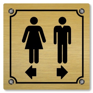 WC rozdělovník, 80x80mm, zlatá, Kansas